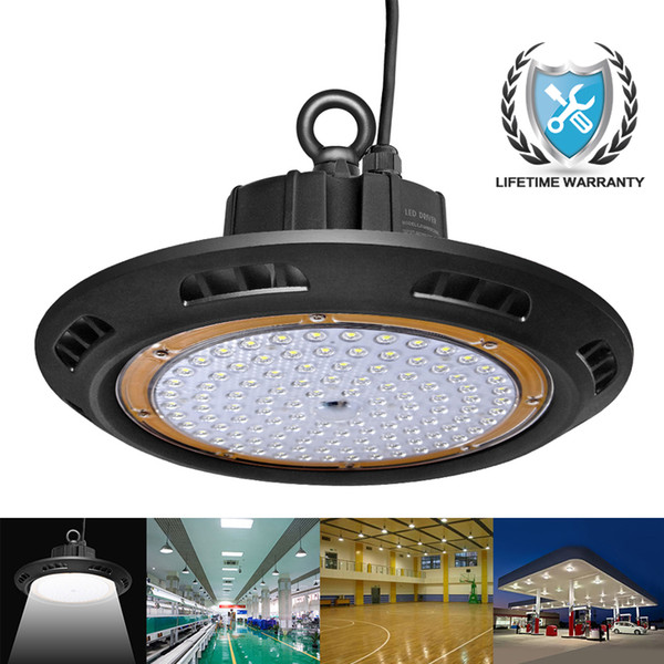 high power brand 3030 100W 150W 200W UFO LED High bay light super bright warehouse exhibition lighting Lamp IP65 outdoor water proof hot sal