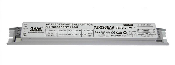 YZ-236EAA T8/TC-L L290D-B1 3AAA 220-240V T8 2x36W Electronic Ballast for Neon Lamp Fluorescent Lamp 1*2 Rectifier