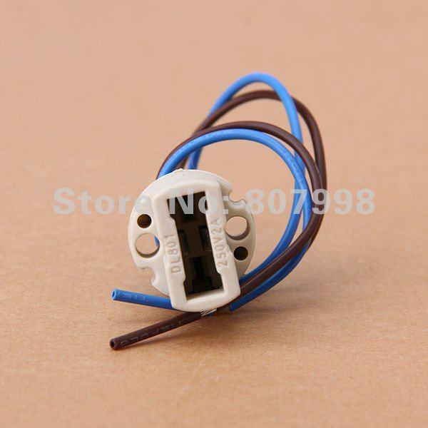 Safe Shipping,5PCS/lot,2A 250V G9 SOCKET Connector Ceramic Socket LED Halogen Lamp Bulb Holder Base