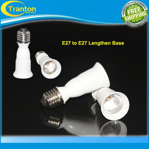 E27 to E27 Lengthen Light Box Base Holder Converter for E27 LED Lamp Bulb Light