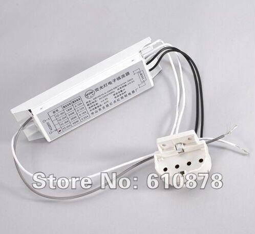 Wholesale price Ship,55W AC180 - 250V Fluorescent Lamps Electronic Ballast with Lamp Socket Suitable for H tube lamp