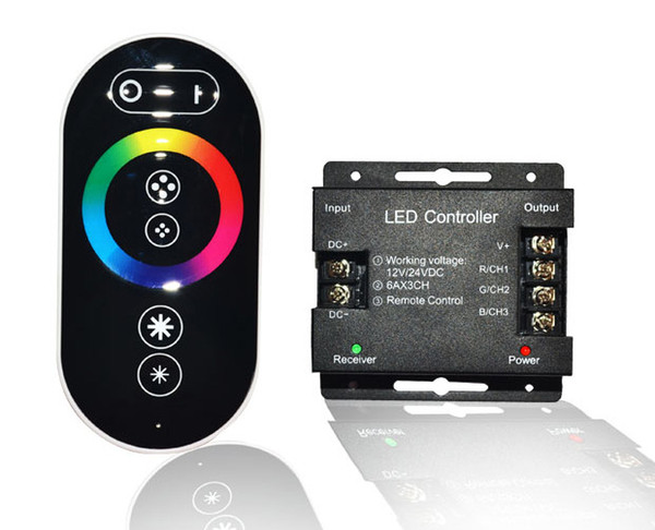 1pcs RF Remote Control Touch Controler LED RGB Controller Dimmer For 3528 5050 5630smd Strip Lights 12V