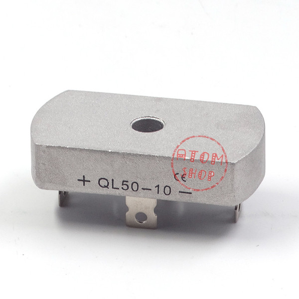 QL50-10 4 Soldering Pins Metal Case Single Phase Bridge Rectifier 1000V 50A 1PCS