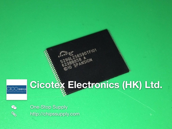 2PCS/LOT S29GL256S90TFI010 TSOP56 IC FLASH 256MBIT 90NS 56TSOP S29GL256S90TF101