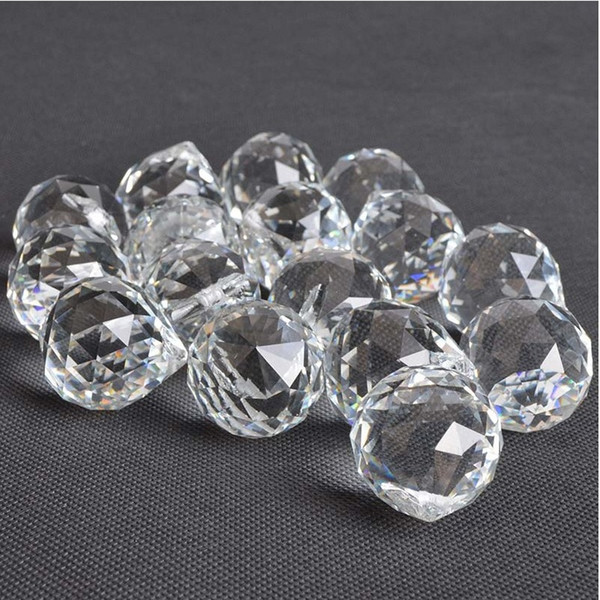 18 pieces/lot 40mm crystal faceted ball +18pcs hooks chandelier cystal wedding& fengshui products chandelier lighting accessories