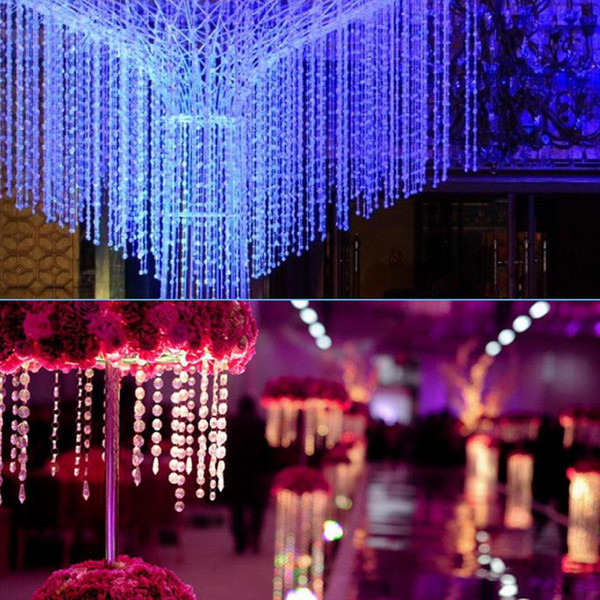 99FT/30Meters Garland Diamond Strand Acrylic Crystal Bead Curtain Wedding Decor Brand New