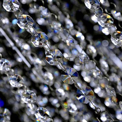 5M Sparkle AAA Crystal Garland Strand Hanging 14mm Octagon Bead Chain For Wedding Tree Christmas Party Decor