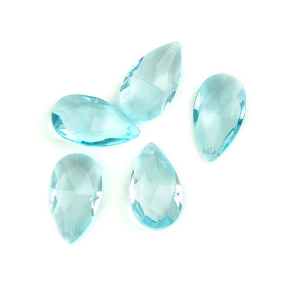 38mm Light Aquamarine 10pcs Crystal Net Shape Prism Pendant For Droplight Exquisite Ornaments Family Restaurant Sell Like Hot Cakes