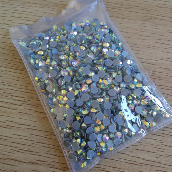 10bags *1440 piecse ss20 (4.6-4.8mm) AB Gold Glow crystal Rhinestones