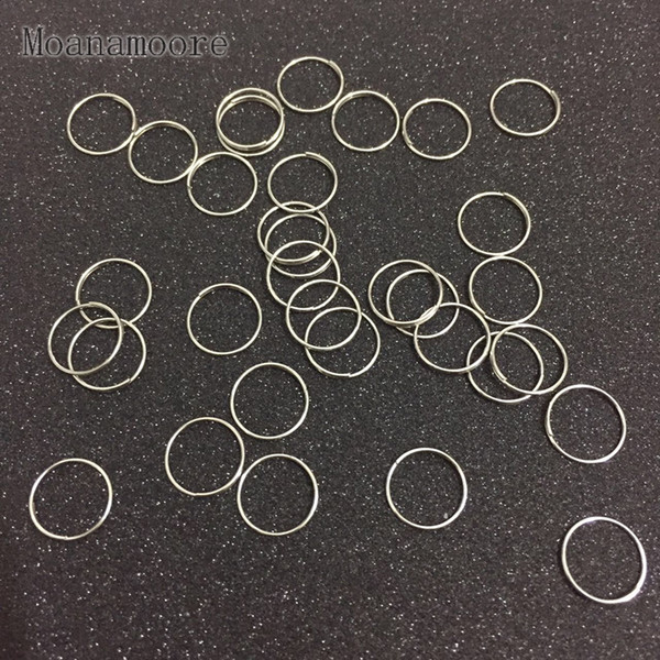 100pcs 10mm Chrome 304 Stainless Steel Rings Crystal for Chandelier Ball Parts Bead Curtain Accessories Connecting Octagon Beads