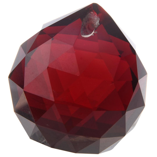 40mm Red Crystal Ball Prisms by Gift Square