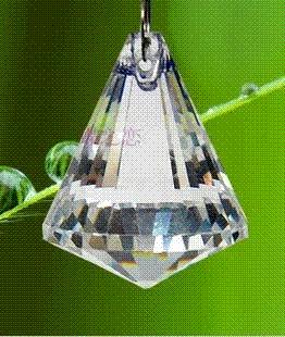 6PCS/LOT 40mm transparent color crystal suncatcher prism ball crystal glass chandelier part pendant