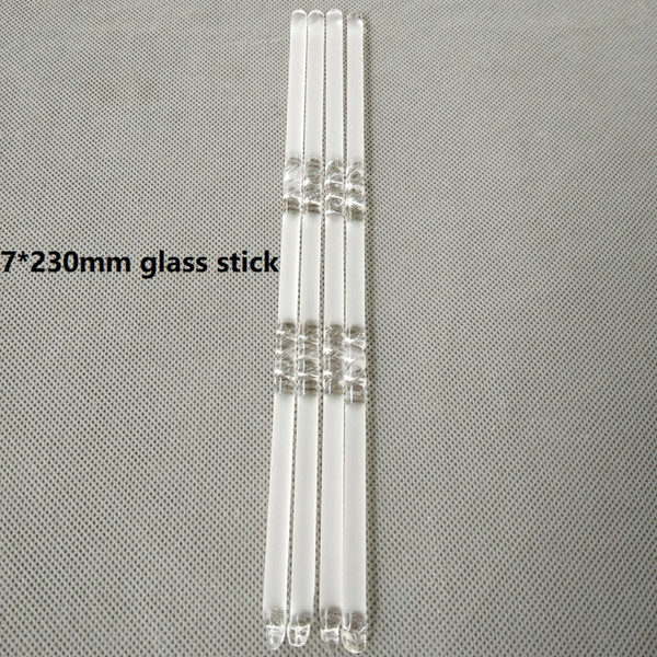 30pcs/lot 8*230MM round crystal dull polished glass stick/rod with twisted pattern in single hole linghting Accessories