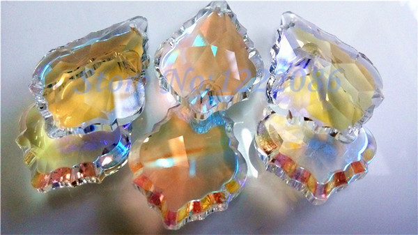 grade AAA Wholsale (336Pcs/lot) AB Color French Cut Crystal PrismGlass Crystals For Chandeliers 2Inches DIY Handmade Free Shipping