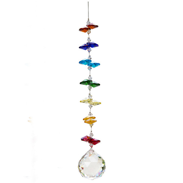 8PCS 30mm Crystal Ball Prism Suncatcher Pendants Rainbow Maker Hanging Crystals Prisms for Window Gift