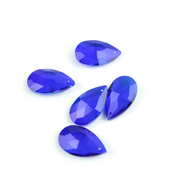 38mm 10pcs Dark Sapphire Crystal Net Shape Prism For The Wedding Hall Lights Are Decorative And Decorative Best Seller