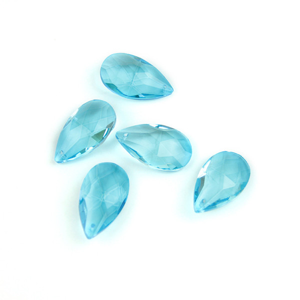 Hot Sales 10pcs Aquamarine 38mm Crystal Net Shape Chandelier Pendant The Family Living Room Lights And Accessories