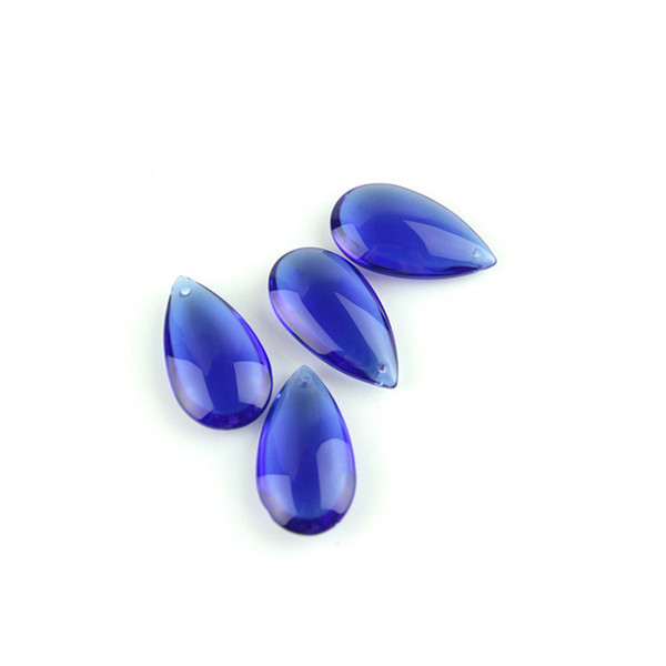 10PCS Dark Sapphire 38mm Glass Waterdrop Prism Pendant Wedding Hall Light Ornaments Sell Like Hot Cakes