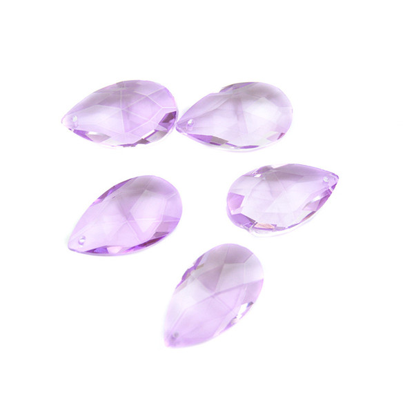 10pcs 38mm Lilac Crystal Net Shape Crystal Curtain Pendants DIY Parts For Family Living Room Lighting Decorative Accessories