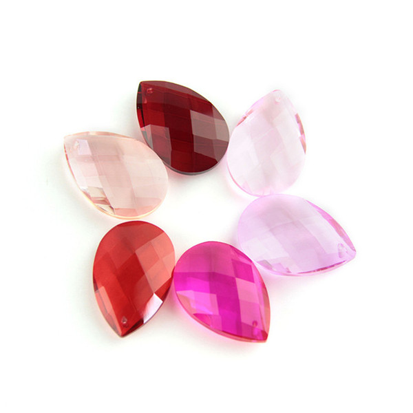 Mixed Color 400PCS 38mm Crystal Grid Pendant For Jewelry Ornament Decoration Hang Part Of Family Restaurant Hot Selling