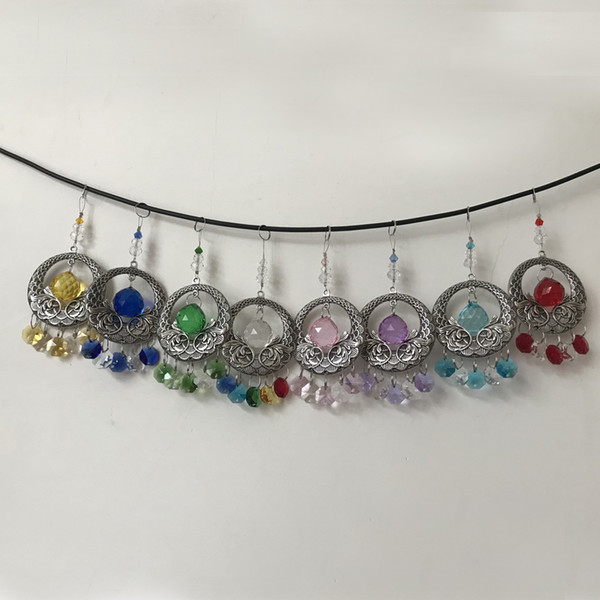 8PCS Chandelier Crystal Suncatcher 20mm Ball Hanging Crystals Lamp Prism Feng Shui Pendant DIY Decoration W087