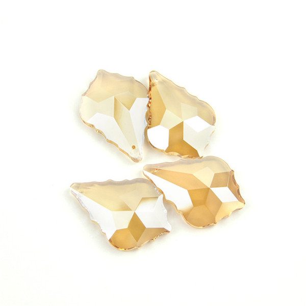 Golden Peach 10PCS 50mm Crystal Maple Leaf Chandelier Prism Gift For Household Crystal Pearl Shade Attachment Sell Like Hot Cakes