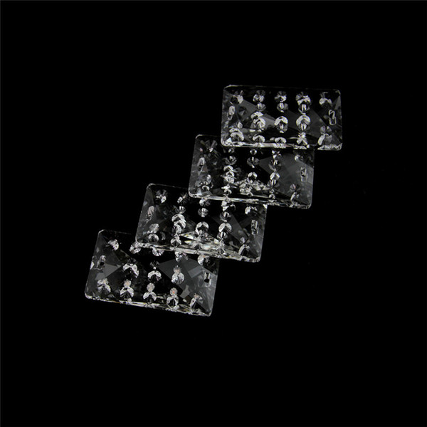 Transparent 10pcs 50mm Crystal Raindrop Triangle Strip For The Family Bathroom Chandelier Is An Exquisite Decoration