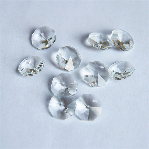 One Hole 2000pcs 14mm Clear Crystal Chandelier Beads For The Family Living Room Lights Are Decorative