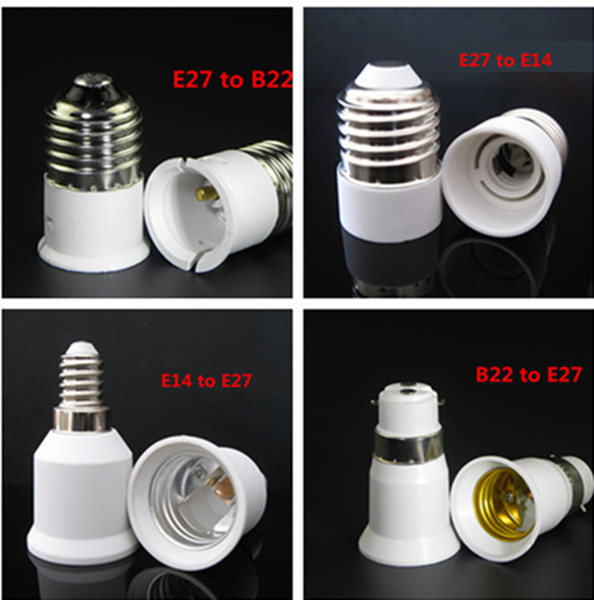 LED Bulb Base Adapter E27 to E14/E14 to E27/E27 to B22 Converter for Halogen CFL Light Bulb Lamp Holder LED Lamp Bases