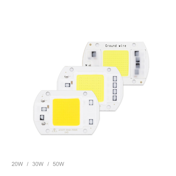 LED COB Lamp Chip Smart IC Driver Easy For DIY LED Floodlight Spot light 5W 10W 20W 30W 50W Cold Warm White