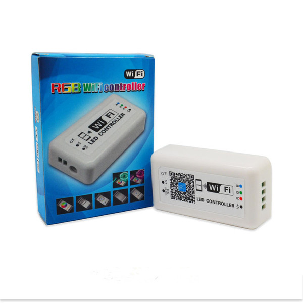 Wholesale-DC12-24V WIFI LED Controller for RGB LED Strip Smart RGB Controller smart use for android ipad ios