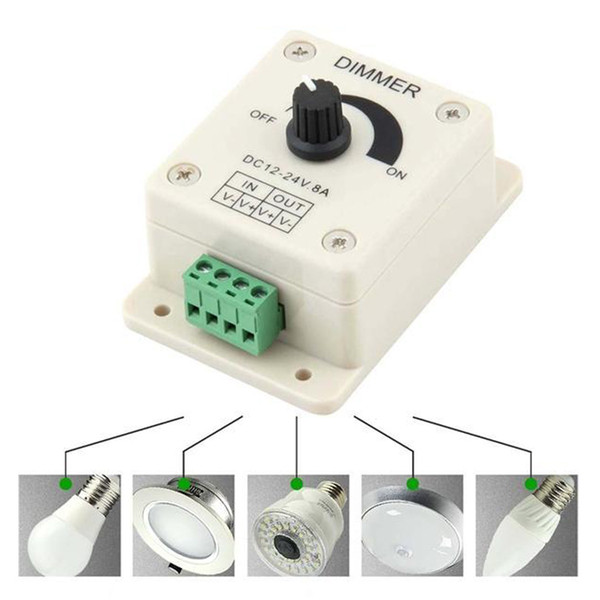 Dimmer 12V 8A PIR Sensor LED Strip Light Switch Dimmer Brightness Adjustable Controller Freeshipping Dimmers LED light