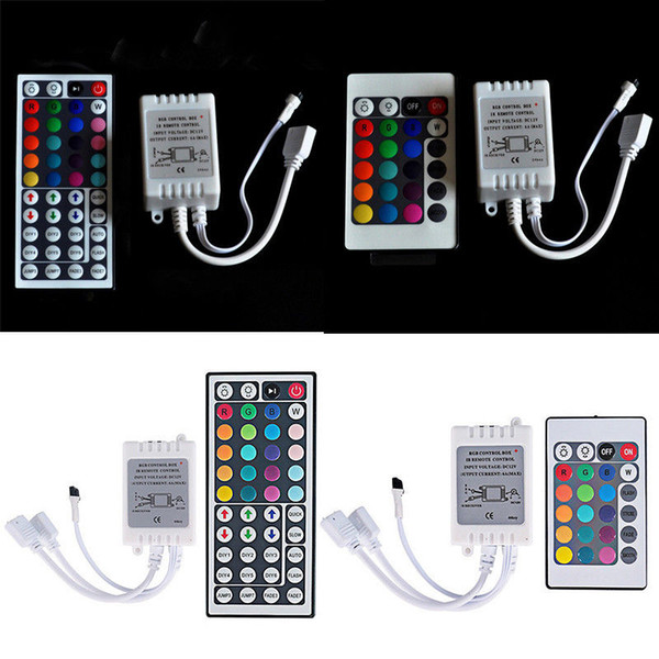 LED RGB Controller DC12V Mini 44/24 Key IR Remote Controller For 3528 5050 RGB LED Strip Lights 7 colour module