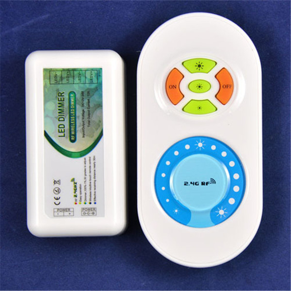 2.4G DC 12V/24V 6A RF Wireless LED Dimmer 5Keys LED Touch Remote Controller for LED Strip Light