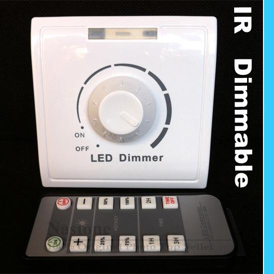 IR Dimmer switch 110V - 240V with for Led lights infrared Remote control Adjust light up and down dimmer switch High quality wholesale price