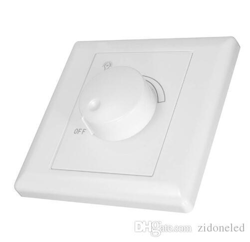 AC110/220V Silicon Controlled LED Dimmer Switch 630W Adjustable Controller On Off Switch For Dimmable Downlight Spotlight