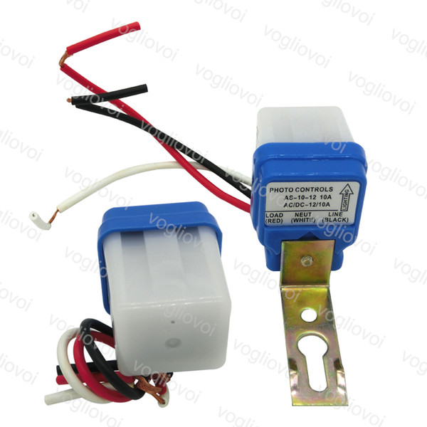 Photoswitch Sensor 12V 10A Auto AC DC On Off Plastic Photocell For Street Light Switch High Quality Epacket