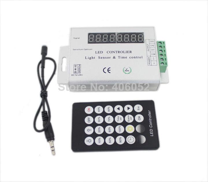 DC12V Photosensitive and timing-led dimmer controller timer