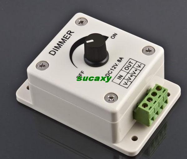 2015 New Hot Sale 12V 8A PIR Sensor LED Strip Light Switch Dimmer Brightness Adjustable Controller Freeshipping