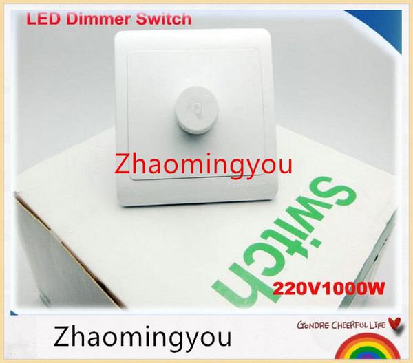 YON Free shipping LED Dimmer Switch 220V 1000W Brightness from Dark to Bright Driver Dimmers For adjustable LED lights