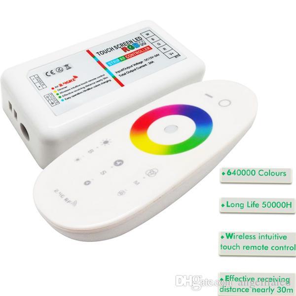 2.4G LED RGB Touch RF Dimmers Remote RGBW Touch Controller Wireless for LED Bulb Strip Light