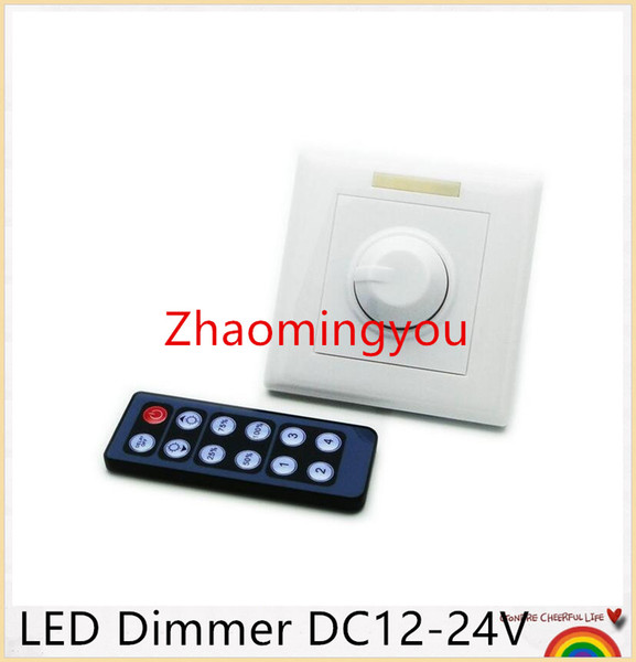 DC 12-24V 8A LED Dimmer IR Knob Remote control switch for dimmable LED bulb or LED strip lights