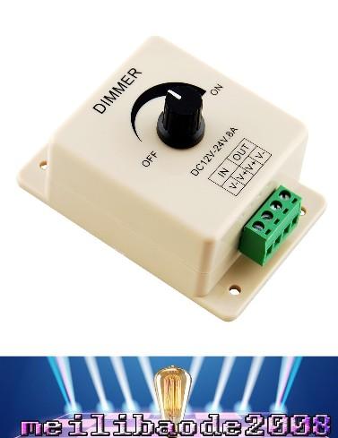 12V 8A 96W Single Color Knob LED Dimmer Controller for 3528 5050 5630 3014 Warm Cool White LED Strip Lights MYY