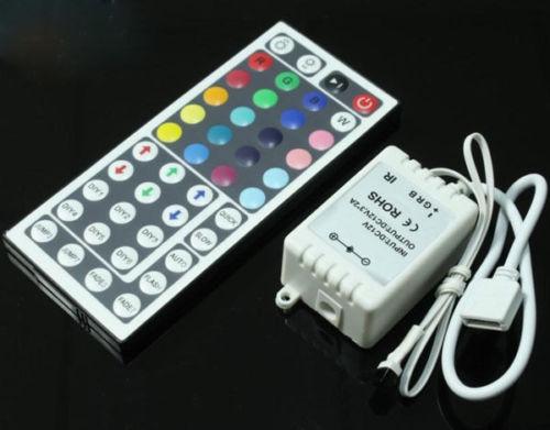 44keys IR Remote Controller Dimmer For SMD 3528 5050 RGB LED Strip Light DC 12V