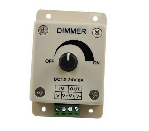 Led dimmer manual dimmer switch with lights single controller pwm 12-24v 8a