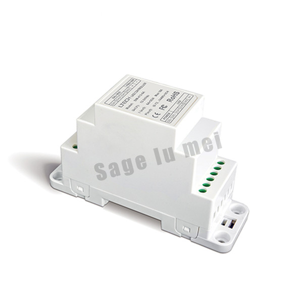 Free shipping LTECH DIN-413-6A;DC12V-24V input CV DALI Dimming Driver Push Dim(DIN rail/Screw dual-use);6A*3CH MAX 18A output