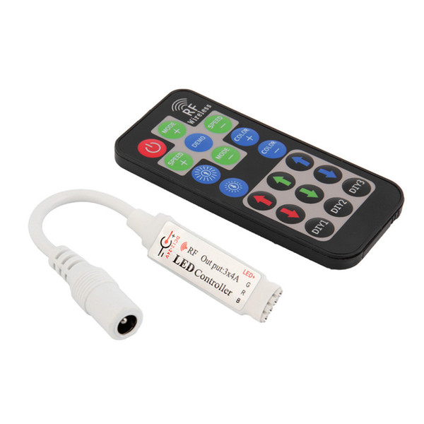 19Keys Wireless RGB LED Controller with RF Remote Control for SMD 3528 5050 5730 5630 RGB LED Rigid Strip