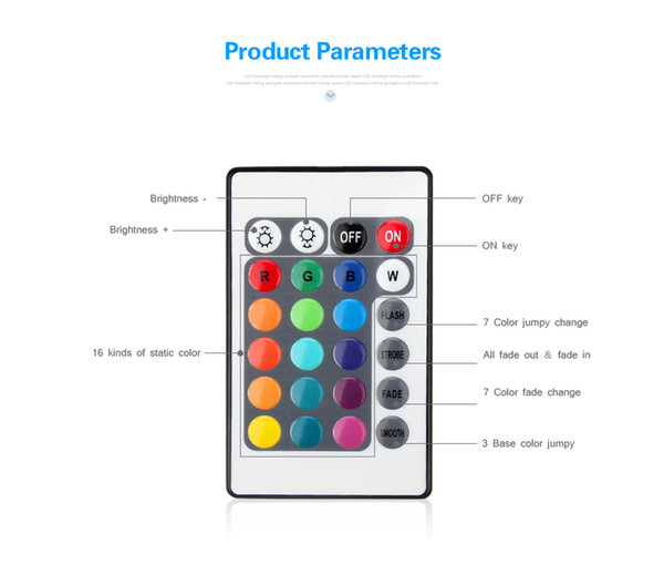 SMD 5050 3528 2835 RGB LED strip Light tape accessories DC 12V 24key / 44 key RGB IR RF Remote Control Bluetooth controller