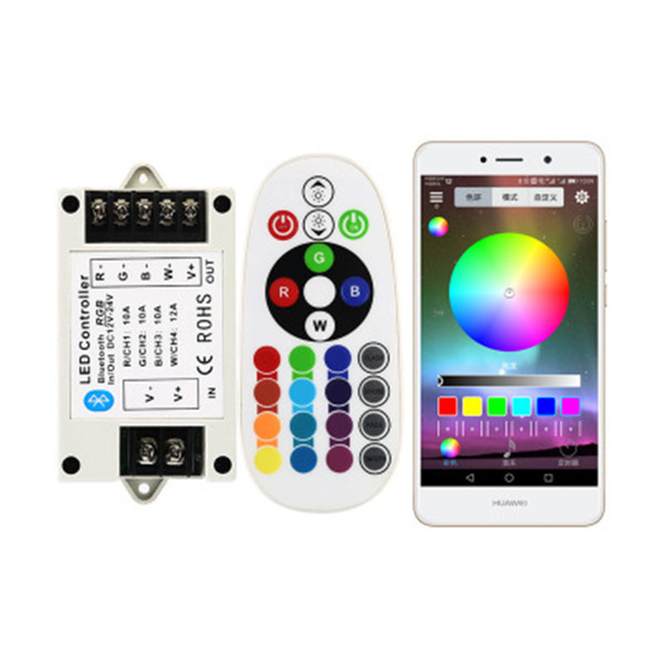 10pcs 2835 3014 3528 5050 full color RGB LED Strip Bluetooth Controller Amazon Alexa Google iOS Android APP IR RF Remote Controller