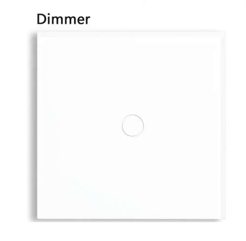 Bseed 240v Touch Dimmer For LED 1 Gang 2 Way Touch Switch Dimming Led Control With Glass Panel White Dimmer Switch Eu Uk Us Au